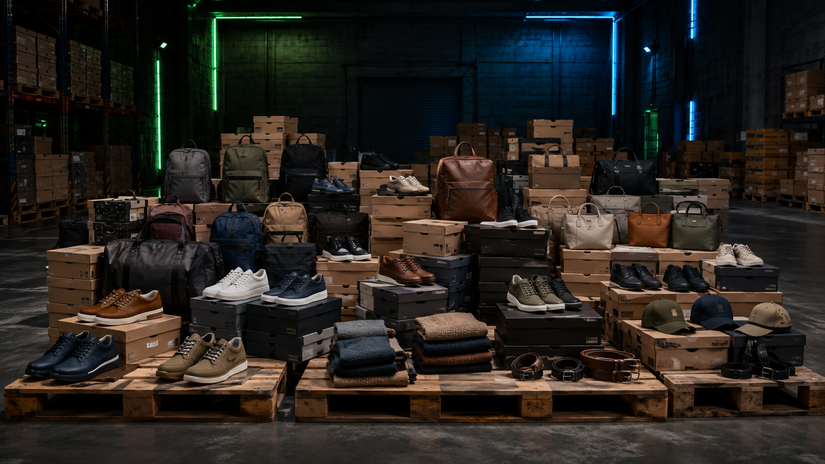 Palettes de déstockage chaussures sacs et accessoires de mode